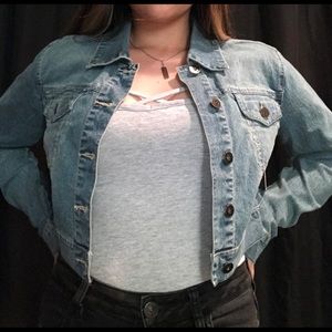 vintage cropped YMI jean jacket